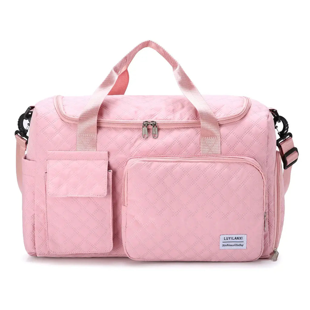 Pink Oxford Travel & Gym Bag