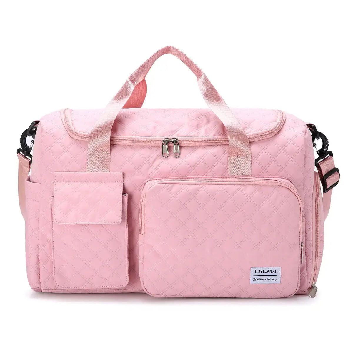 Pink Oxford Travel & Gym Bag