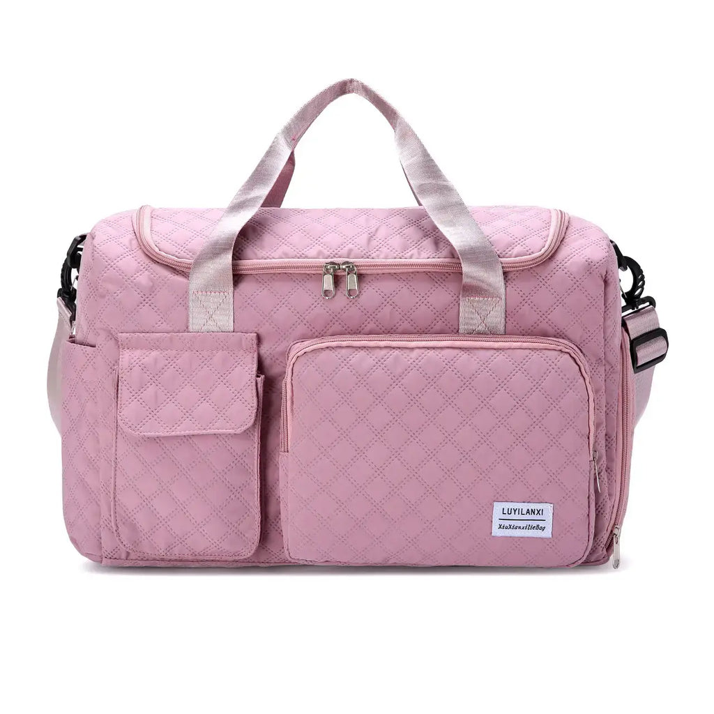 Pink Oxford Travel & Gym Bag
