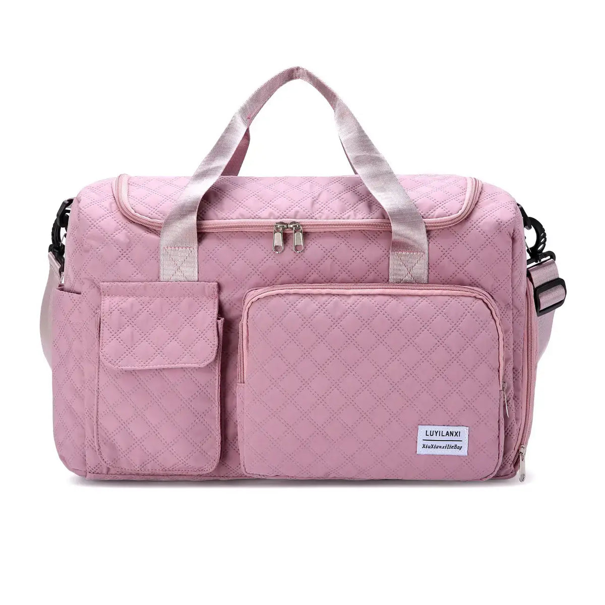 Pink Oxford Travel & Gym Bag