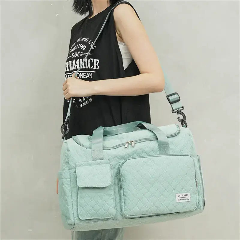 Pink Oxford Travel & Gym Bag