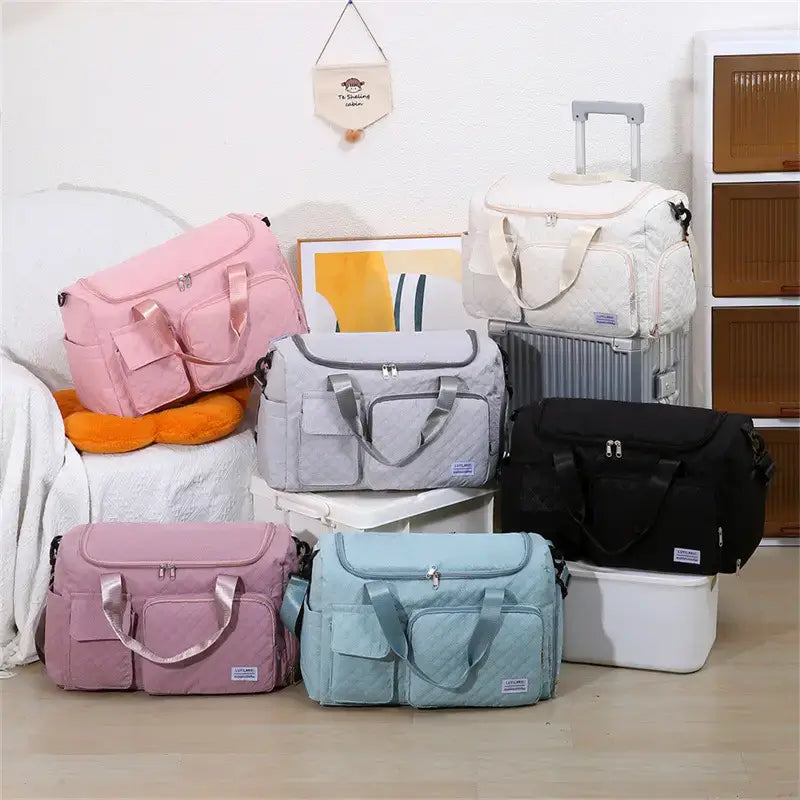 Pink Oxford Travel & Gym Bag