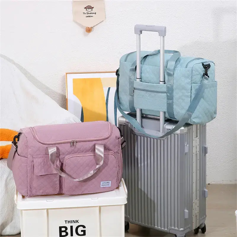 Pink Oxford Travel & Gym Bag