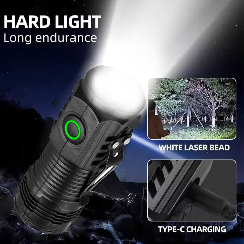 3-Core LED Rechargeable Tactical Flashlight