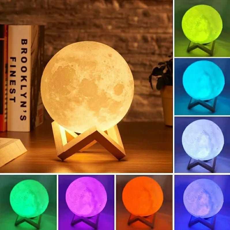 3D Moon Lamp 3 Colours