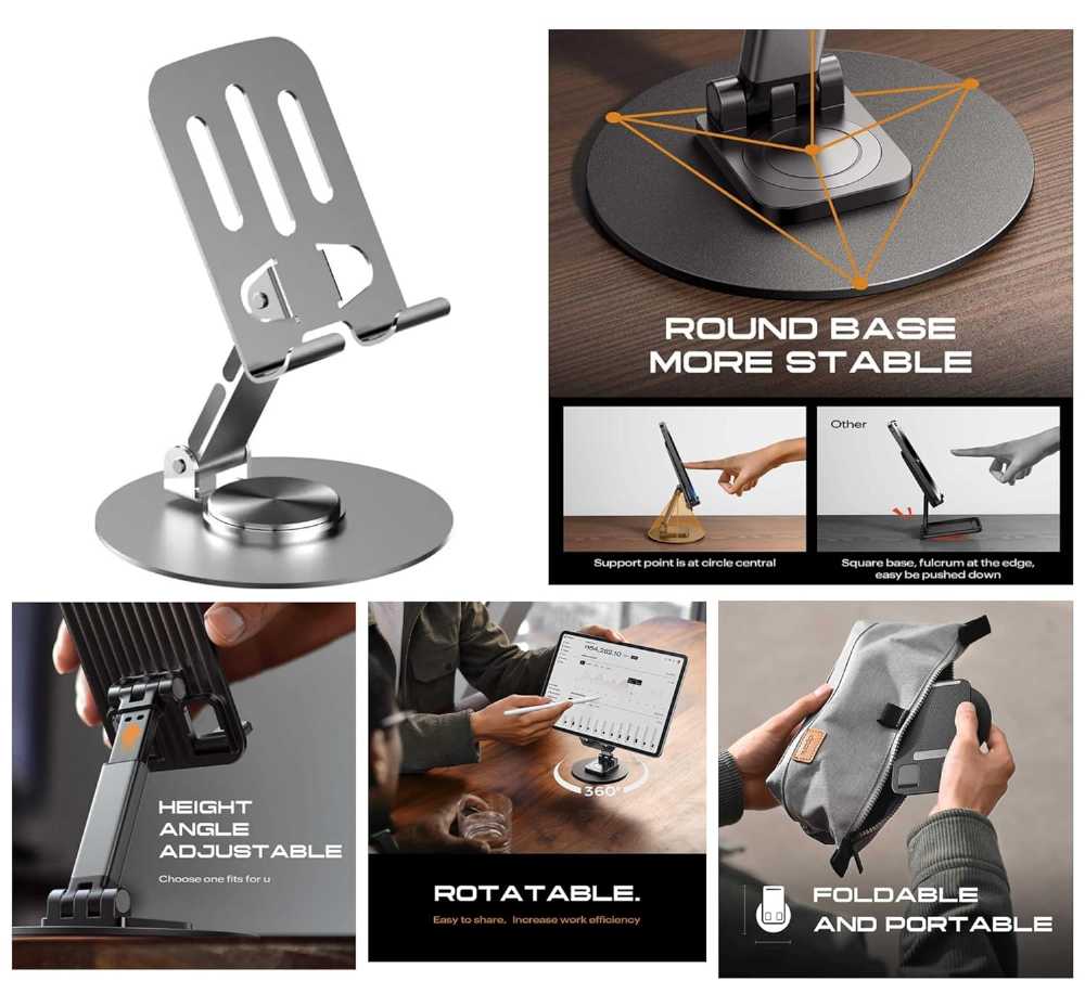 Prolet Aluminium Phone Stand (360°)