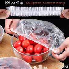 Disposable Food Cover Plastic Wrap Elastic Food Lids For Fruit Bowls Cup Cap Storage Kitchen Fresh Keeping Saver Bag