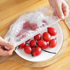Disposable Food Cover Plastic Wrap Elastic Food Lids For Fruit Bowls Cup Cap Storage Kitchen Fresh Keeping Saver Bag