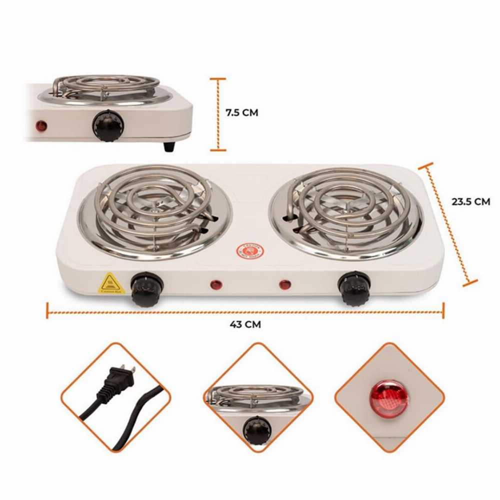 RAF Double Hot Plate Electric Stove (2000W)