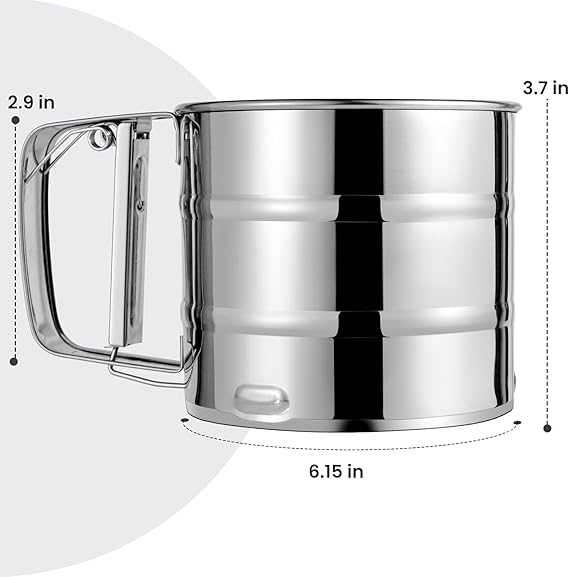 Stainless Steel Flour Sifter (Baking Sieve)