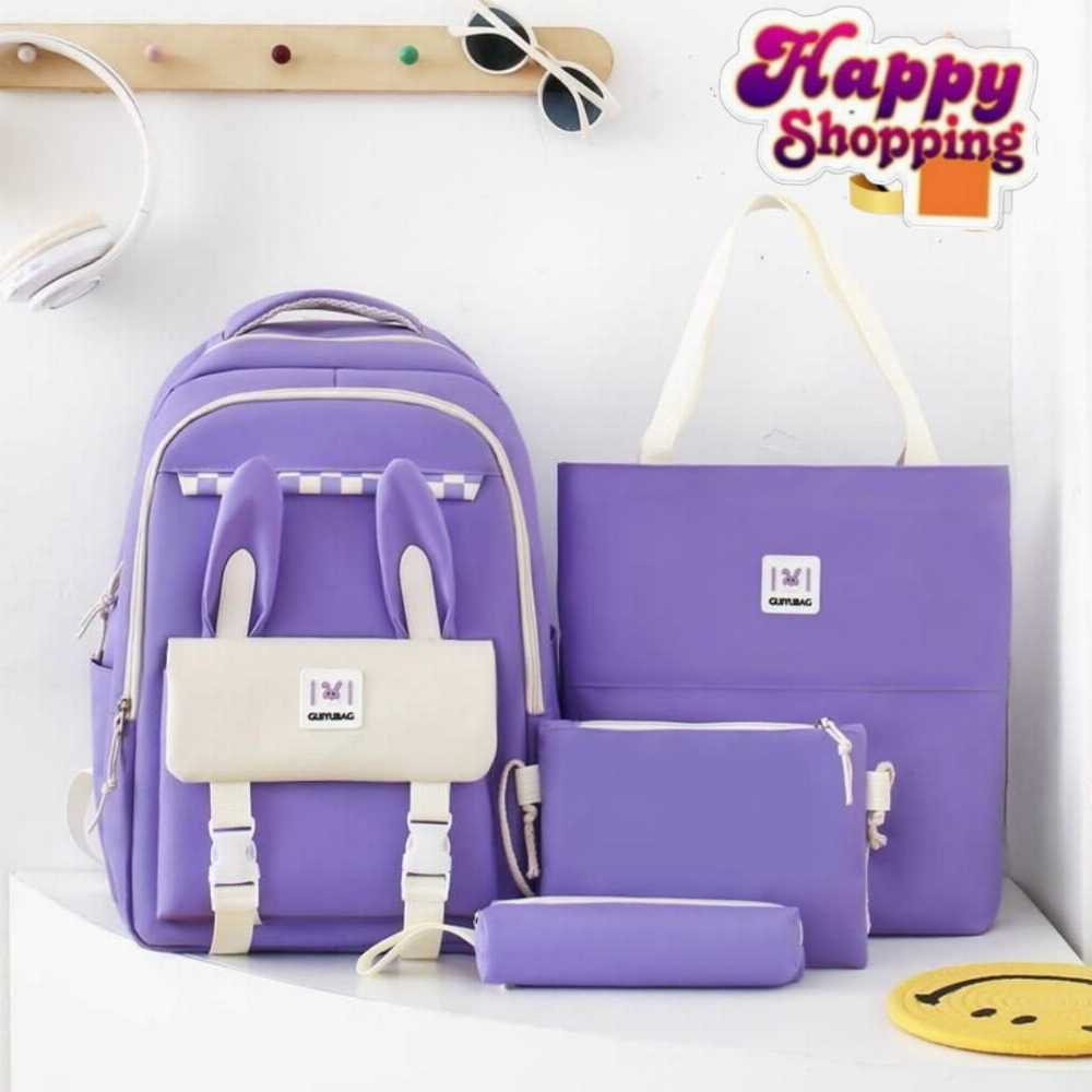 4-Piece School Bag & Backpack Set for Girls
