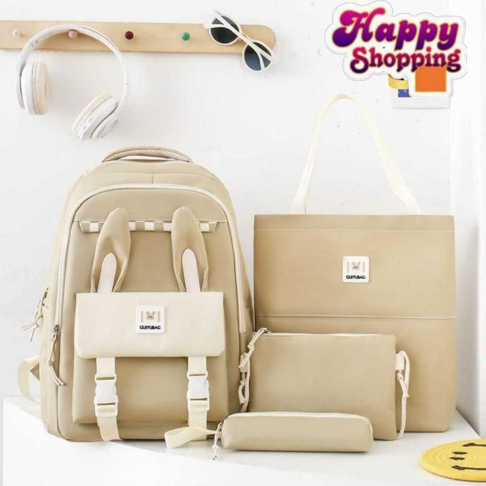 4-Piece School Bag & Backpack Set for Girls