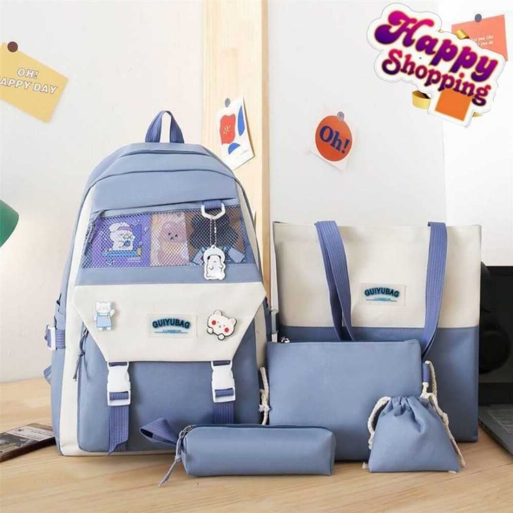 4-Piece School Bag & Backpack Set for Girls