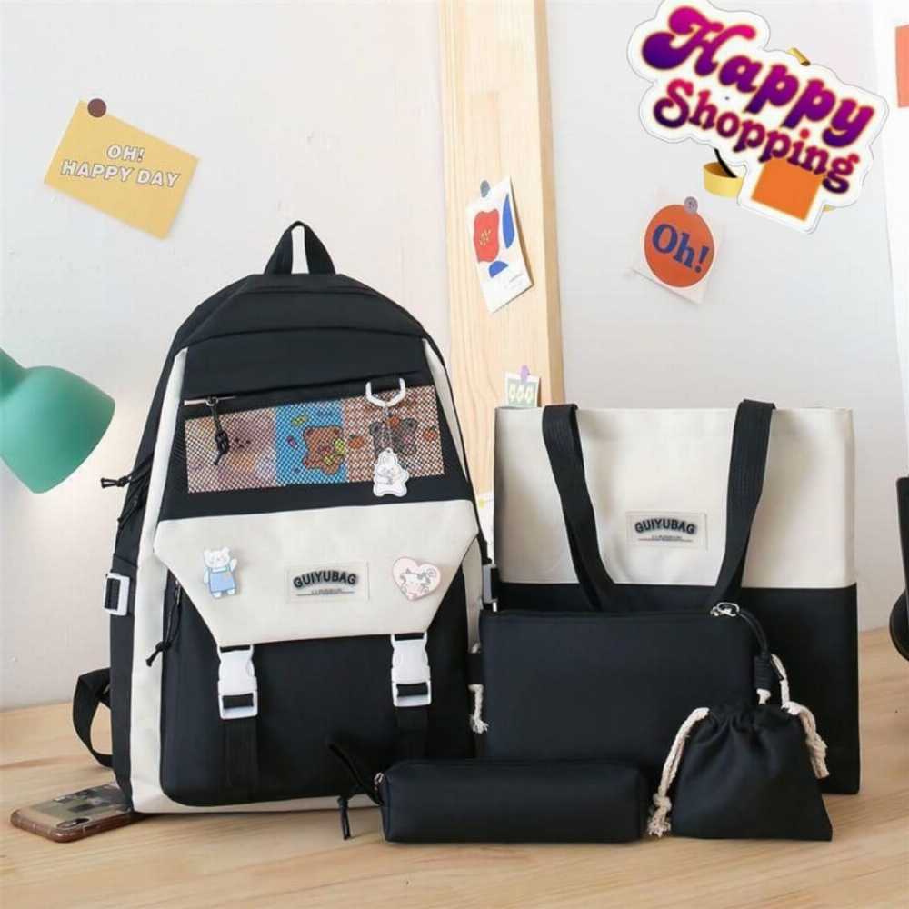 4-Piece School Bag & Backpack Set for Girls