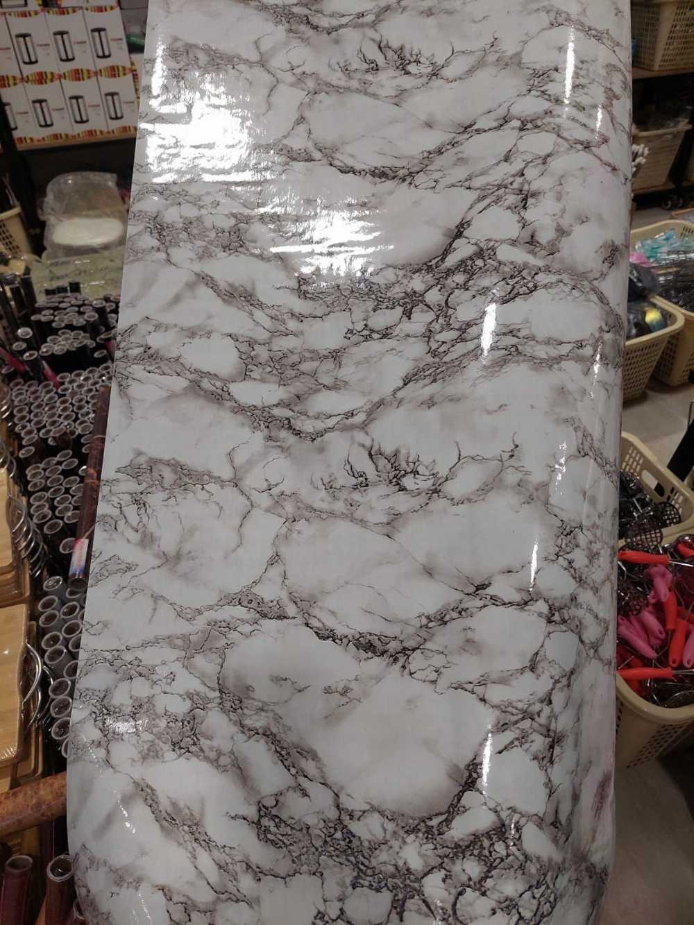Marble Pattern Kitchen Wallpaper (Waterproof, Self-Adhesive)