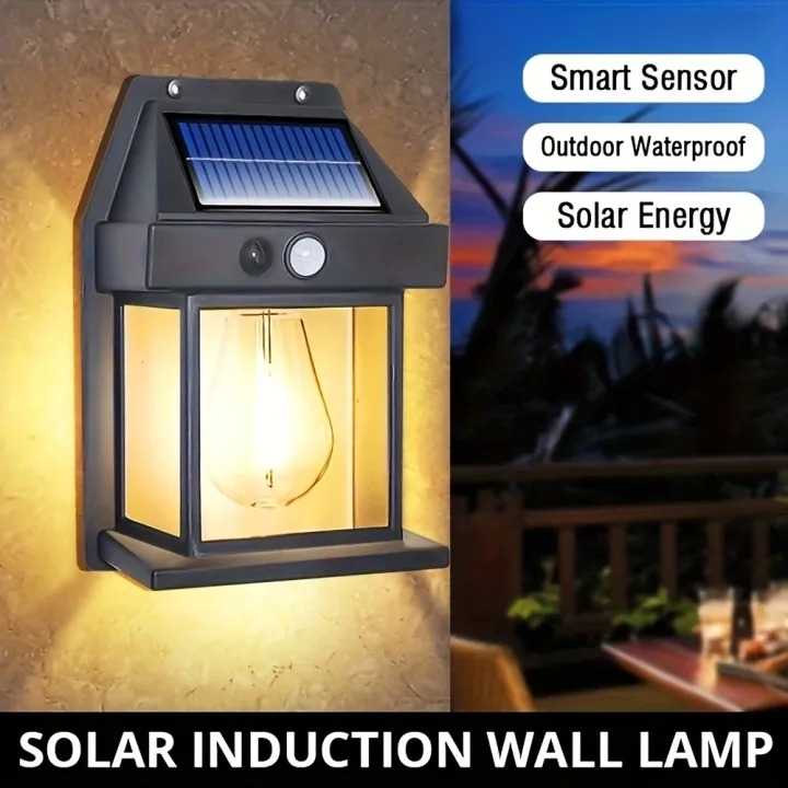 Solar Motion Sensor Security Wall Lamp