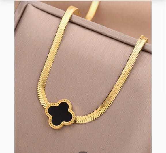 Golden And Black Necklace
