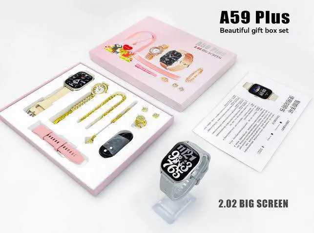 A59 Plus Ladies Smartwatch 5-in-1 Gift Set