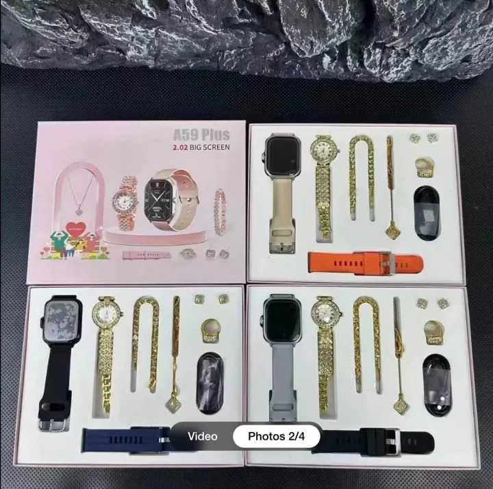 A59 Plus Ladies Smartwatch 5-in-1 Gift Set